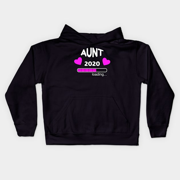 Aunt 2020 Loading Pregnant Pregnancy Kids Hoodie by Tengelmaker